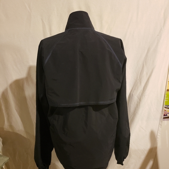 Mens navy JL racing hi low jacket windbreaker - Picture 3 of 3